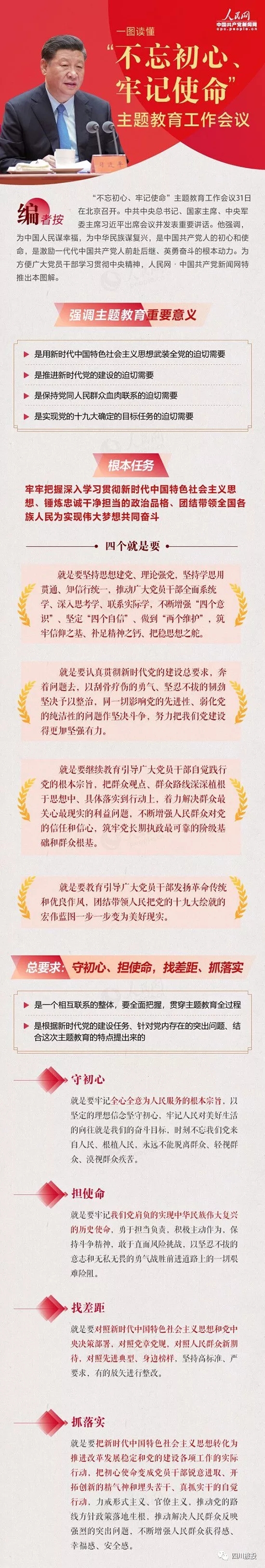 不忘初心、牢记使命| 一图读懂“不忘初心、牢记使命”主题教育工作会议